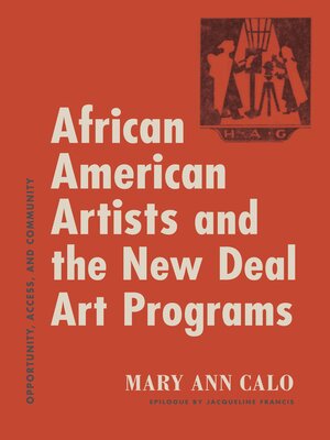 cover image of African American Artists and the New Deal Art Programs
